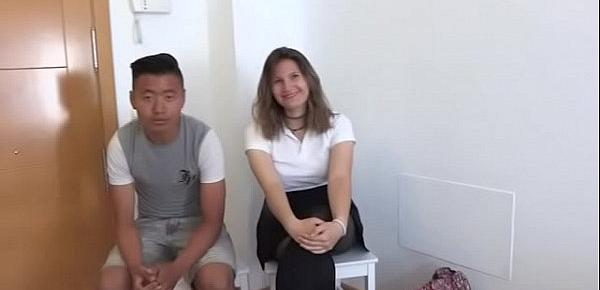  Alexia and her big dicked friend teach about sex to inexperienced teens